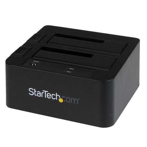 StarTech.com SDOCK2U33EB Dual-Bay USB 3.0 eSATA SATA Hard Drive Docking Station - 2.5/3.5" Compatibility