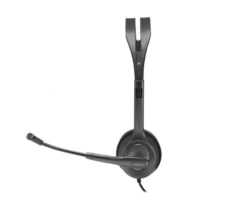 Wired Headset Logitech H111 3.5mm 20-20000 Hz Lightweight Black