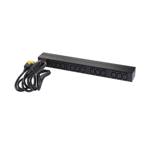 Rack PDU Power Distribution Unit 3.7kW 230V 12 Outlets Black