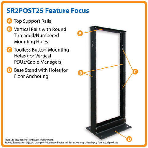 Tripp Lite SR2POST25 rack cabinet