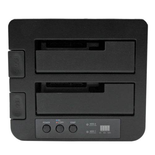 StarTech.com SDOCK2U33RE Dual Bay Hard Drive Duplicator - USB 3.0 & eSATA Cloner for 2.5/3.5" SATA Drives