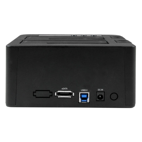 StarTech.com SDOCK2U33RE Dual Bay Hard Drive Duplicator - USB 3.0 & eSATA Cloner for 2.5/3.5" SATA Drives