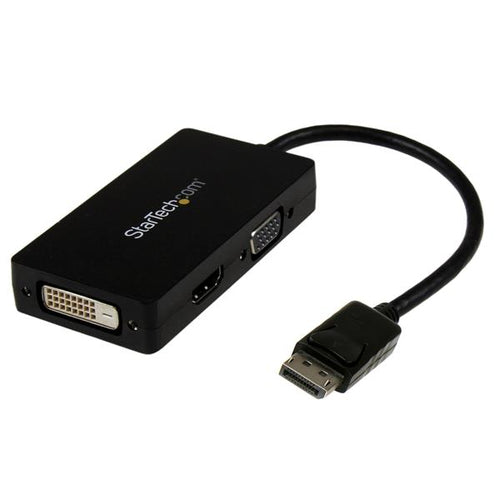 Video Cable Adapter StarTech DP2VGDVHD 3-in-1 DisplayPort to VGA DVI HDMI 0.15m