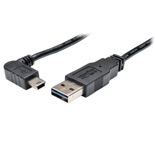 Reversible USB 2.0 Cable 6ft Tripp Lite A to Mini B Male