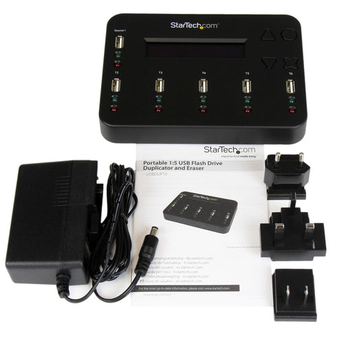 USB Thumb Drive Duplicator StarTech USBDUP15 1 to 5 Copies 1.5GB/min USB 2.0 - USBDUP15