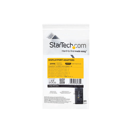 Video Adapter StarTech DP2HD4KS DisplayPort to HDMI 4K 30Hz Active 0.15m - DP2HD4KS