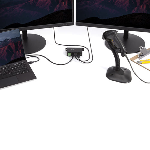 USB Hub StarTech.com ST4200USBM 4-Port USB 2.0 Type-B Metal Industrial Mountable - ST4200USBM