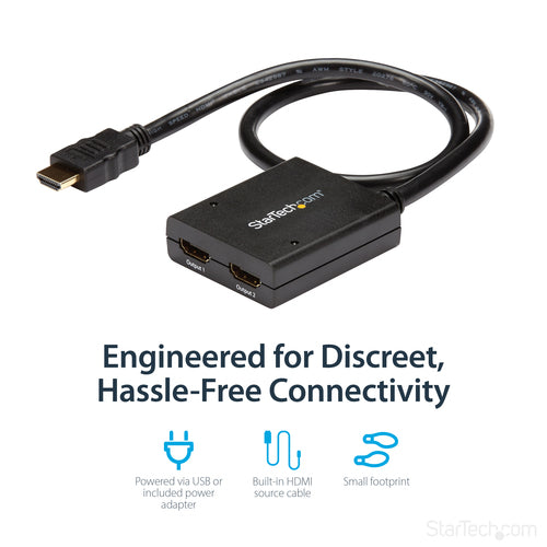 HDMI Video Splitter StarTech.com ST122HD4KU 4K 30Hz 1x2 USB Powered - ST122HD4KU