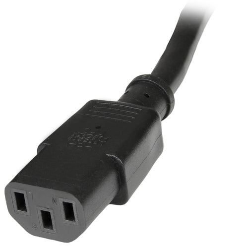 Power Cable StarTech.com PXT1001 1ft C14 to C13 10A 125V UL Listed