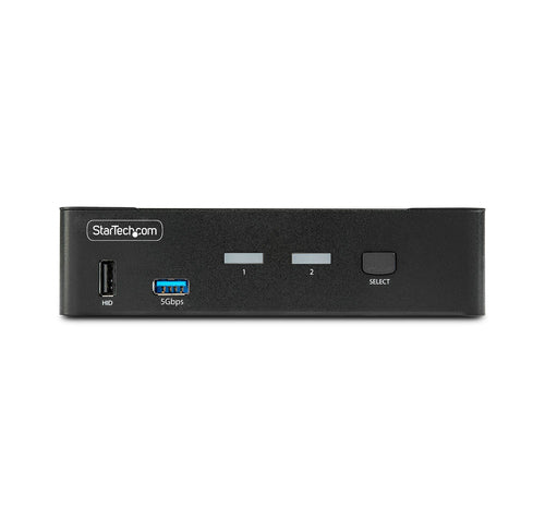 2-Port KVM Switch 8K 60Hz DisplayPort USB 3.0 TAA Compliant