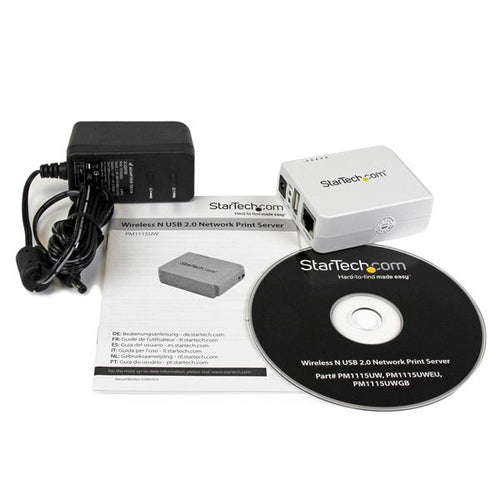 Print Server StarTech.com PM1115UW USB Wireless N 802.11 b/g/n 1 Port