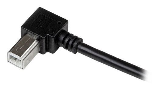 USB Cable StarTech.com 1m USB 2.0 A to Right Angle B Male/Male Black - USBAB1MR