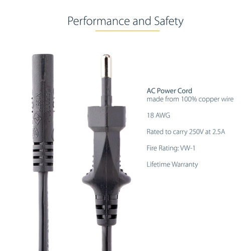 StarTech.com 752E-2M-POWER-LEAD power cable