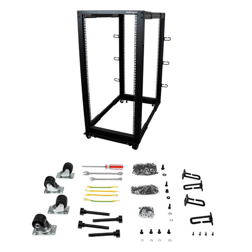 Server Rack StarTech 4POSTRACK25U 25U Mobile Open Frame 544.3 kg - 4POSTRACK25U