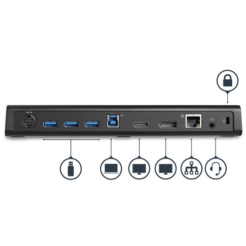 USB Docking Station StarTech.com USB3DOCKHDPC Dual Monitor 4K HDMI DisplayPort