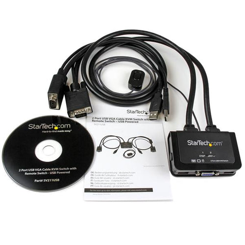 KVM Switch StarTech.com SV211USB 2-Port USB VGA Remote 2048x1536 - SV211USB