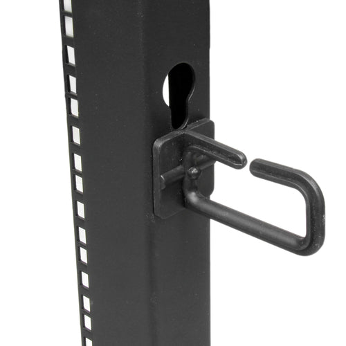 12U Open Frame Server Rack with Wheels Adjustable Depth 544kg Capacity