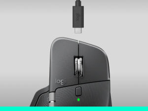 Mouse Logitech MX Master 4 8000 DPI Wireless Bluetooth Right-Hand Graphite - 910-007617