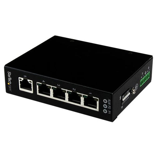 Network Switch StarTech.com IES51000 5-Port Unmanaged Gigabit DIN Rail Wall-Mount