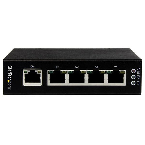 Network Switch StarTech.com IES51000 5-Port Unmanaged Gigabit DIN Rail Wall-Mount