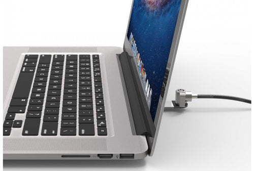Laptop Accessory Compulocks BLD01KL Universal Lock Slot Adapter Keyed Cable Lock Silver