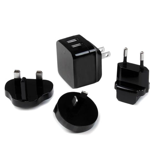 Mobile Device Charger StarTech.com USB2PACBK Dual USB 17W 3.4A
