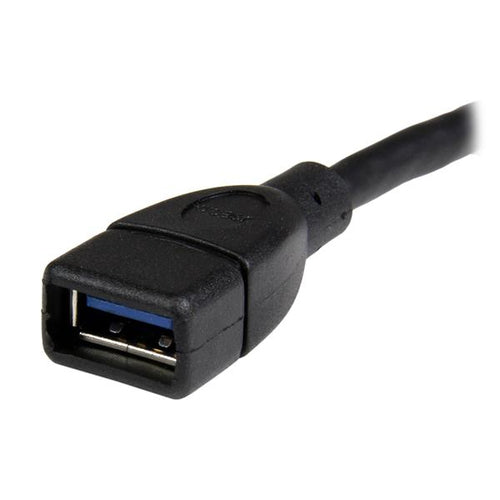 USB 3.0 A-to-A Extension Cable 6 Inch Black 5 Gbit/s