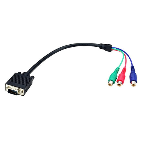 VGA Cable 0.4m Black Box Male to Male D-Sub Connector