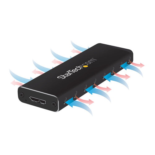 M.2 SSD Enclosure StarTech.com SM2NGFFMBU33 USB 3.0 5Gbps UASP Black - SM2NGFFMBU33
