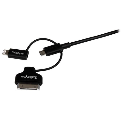 USB Charging Cable StarTech LTADUB1MB 3-in-1 Lightning Micro-USB 1 Meter