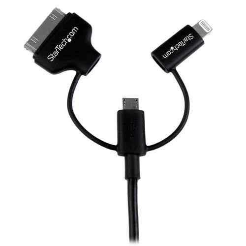 USB Charging Cable StarTech LTADUB1MB 3-in-1 Lightning Micro-USB 1 Meter