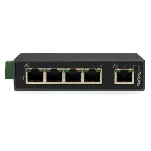 Network Switch StarTech.com IES5102 5-Port Fast Ethernet DIN Rail Mountable Unmanaged
