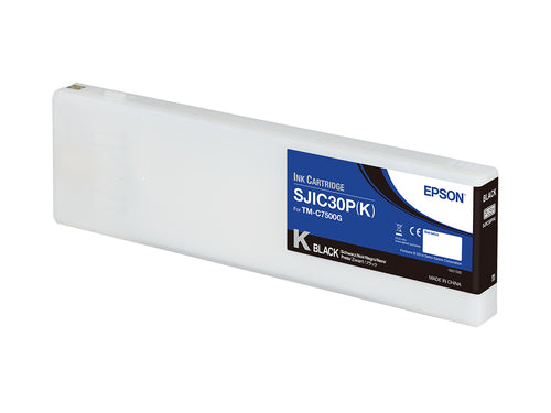Epson SJIC30P(K) Ink Cartridge for ColorWorks C7500G Black Pigment-based
