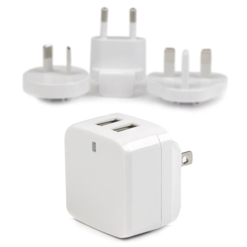 Mobile Device Charger StarTech.com USB2PACWH 17W Dual USB 3.4A