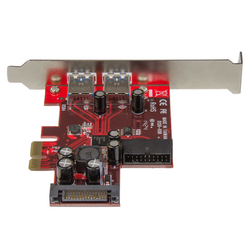 PCI Express USB 3.0 Card StarTech.com PEXUSB3S2EI 4-Port UASP SATA Power - PEXUSB3S2EI