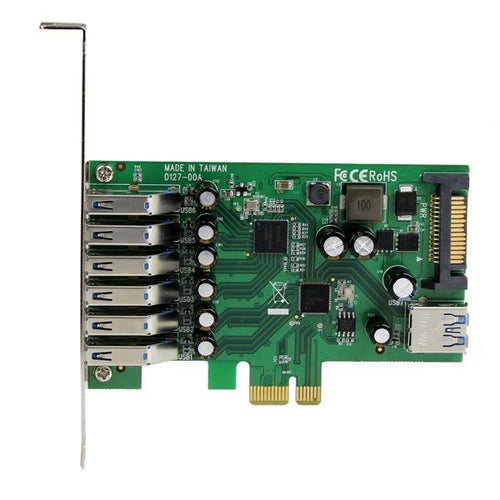 USB Expansion Card StarTech PEXUSB3S7 7-Port PCIe USB 3.0 High-Speed