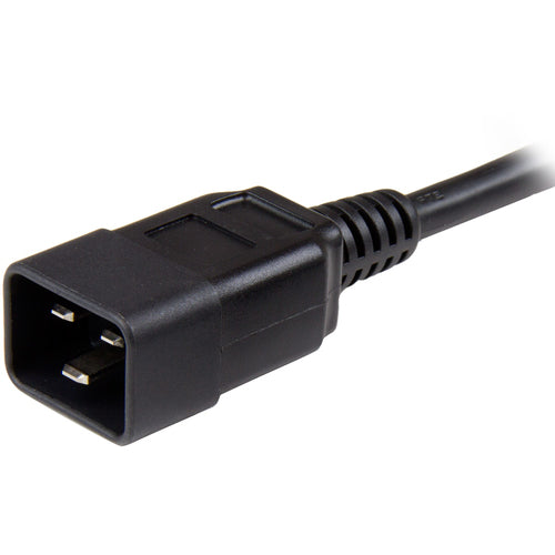 Heavy Duty 6ft IEC 320 C13 to C20 Power Extension Cord 15A 125V
