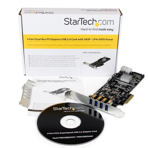 PCI Express USB 3.0 Card StarTech PEXUSB3S42 4-Port 3.2 Gen 1