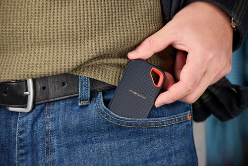 Portable SSD SanDisk Extreme V3 2TB USB-C 2000MB/s Red Blue - SDSSDE70-2T00-G25
