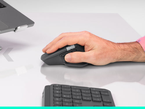 Mouse Logitech MX Master 4 8000 DPI Wireless Bluetooth Right-Hand Graphite - 910-007617