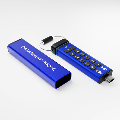 USB Type-C Flash Drive iStorage datAshur PRO+C 32GB FIPS 140-3 Encryption 310MB/s