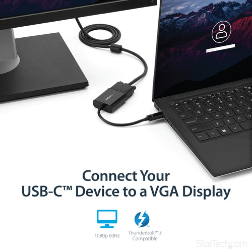 USB-C to VGA Adapter StarTech.com CDP2VGA 1080p 1920x1200