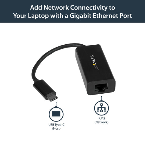Ethernet Adapter StarTech.com USB-C Gigabit 5000 Mbit/s Wired - US1GC30B