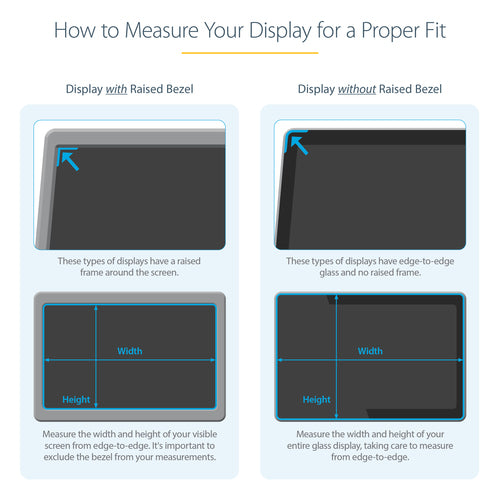 Display Privacy Filter StarTech.com PRIVACY-SCREEN-19M 19-Inch Blue Light Reducing Matte/Glossy - PRIVACY-SCREEN-19M
