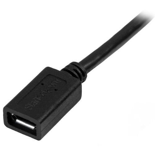 Micro-USB Extension Cable 0.5m USB 2.0 StarTech.com Black
