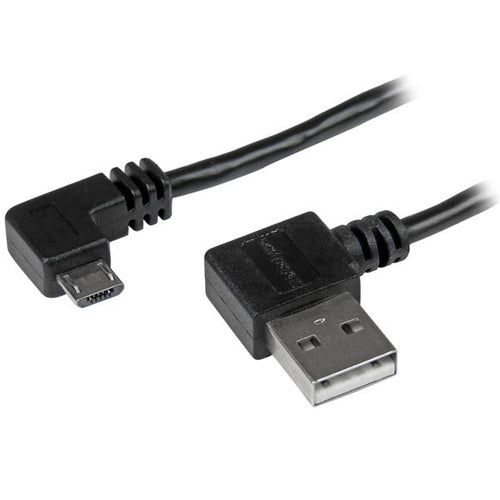 USB Cable StarTech.com 2M USB A Male to Micro-USB B Right-Angled 480Mbps