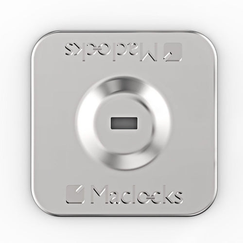 Adhesive Security Plate Compulocks VHB 1 Piece Silver