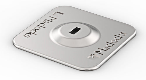 Adhesive Security Plate Compulocks VHB 1 Piece Silver