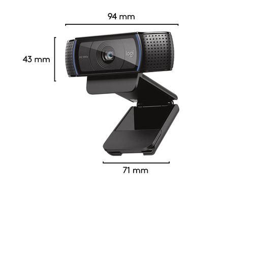 HD Webcam Logitech C920 Pro 1080p 30fps 3MP H.264 - 960-001055