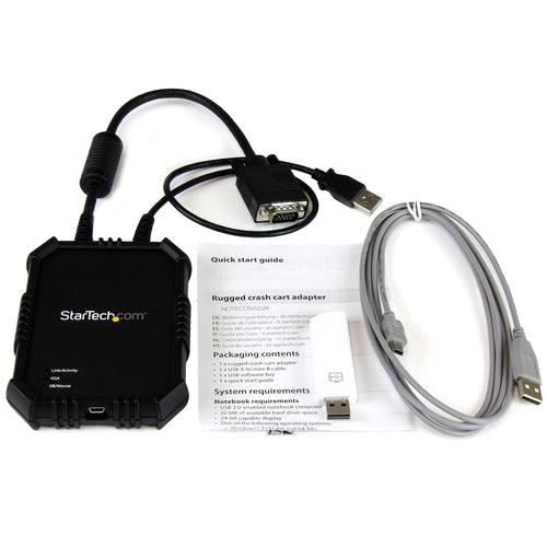 KVM Switch StarTech.com NOTECONS02X Full HD 1920x1200 Rugged Housing
